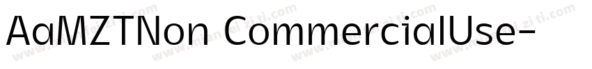 AaMZTNon CommercialUse字体转换